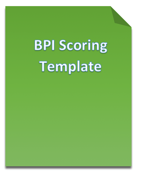 Picture of Basic Personality Inventory (BPI) Scoring Template