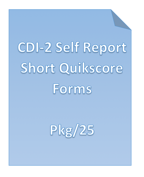 Picture of CDI-2 Self Report Short Quikscore Forms Pkg/25